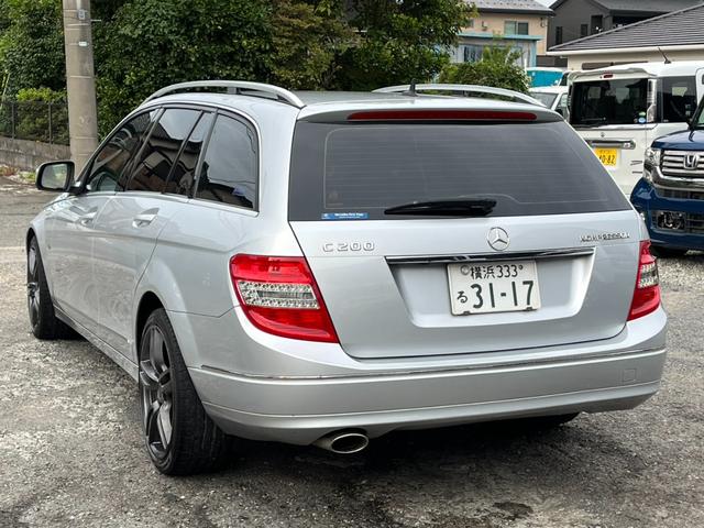 Ｃクラスステーションワゴン Ｃ２００コンプレッサーワゴン　エレガンス　バックカメラ　ナビ　オートクルーズコントロール　アルミホイール　ＨＩＤ　ＡＴ　盗難防止システム　ルーフレール　ＡＢＳ　ＣＤ　エアコン　パワーステアリング　パワーウィンドウ　運転席エアバッグ（18枚目）