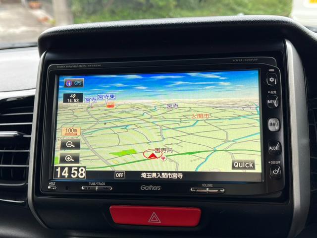 Ｎ－ＢＯＸカスタム Ｇ・ターボパッケージ　４ＷＤ　バックカメラ　両側電動スライドドア　ナビ　ＴＶ　クリアランスソナー　オートクルーズコントロール　オートライト　ＨＩＤ　スマートキー　アイドリングストップ　電動格納ミラー　ベンチシート　ターボ（6枚目）