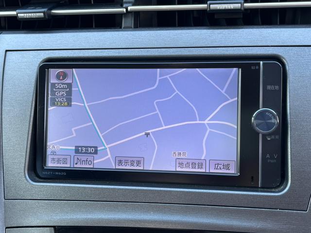 プリウス S ETC バックカメラ ナビ TV アルミホイール オートライト HID CVT スマートキー アイドリングストップ 電動格納ミラー 盗難防止システム CD DVD再生 Bluetooth(4枚目)