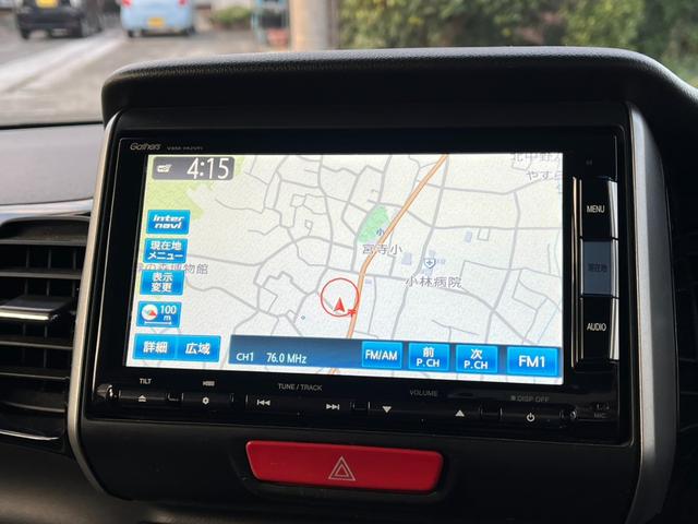 N-BOXカスタム G ターボSSパッケージ 4WD バックカメラ 両側電動スライドドア ナビ TV オートクルーズコントロール 衝突被害軽減システム オートライト HID スマートキー アイドリングストップ ベンチシート(4枚目)