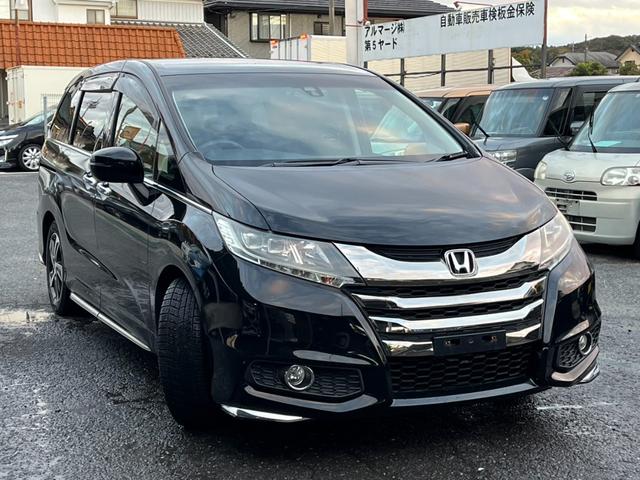 オデッセイ アブソルート ETC バックカメラ ナビ TV オートクルーズコントロール 両側電動スライドドア オートライト LEDヘッドランプ スマートキー アイドリングストップ 3列シート CVT アルミホイール(14枚目)