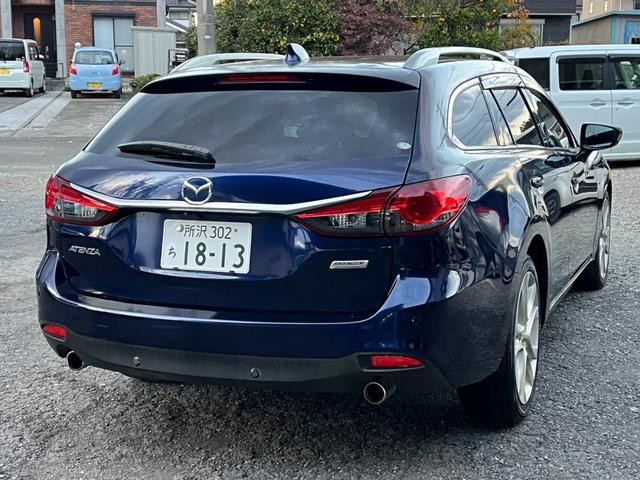 アテンザワゴン XD ETC バックカメラ ナビ TV クリアランスソナー オートクルーズコントロール アルミホイール オートライト スマートキー アイドリングストップ AT 盗難防止システム 衝突安全ボディ ルーフレール(15枚目)