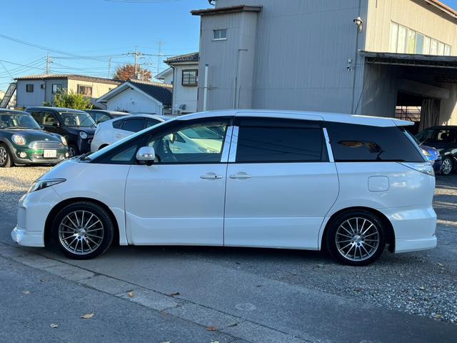 エスティマ アエラス バックカメラ ナビ TV オートクルーズコントロール 両側電動スライドドア オートライト HID スマートキー 電動格納ミラー 後席モニター 3列シート CVT アルミホイール CD DVD再生(17枚目)