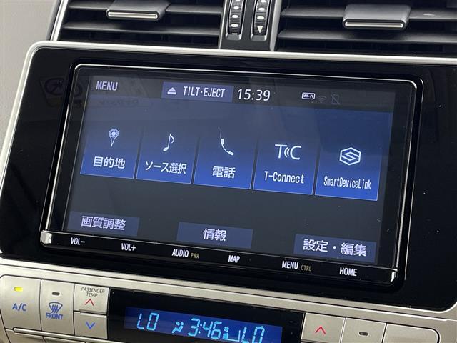 ランドクルーザープラド ＴＸ　Ｌパッケージ　サンルーフ　純正メモリナビ　フルセグＴＶ　トヨタセーフティセンス　パワーシート　レザーシート　シートヒーター　エアシート　前後コーナーセンサー　前後ドライブレコーダー　バックモニター　ＥＴＣ　禁煙車（6枚目）
