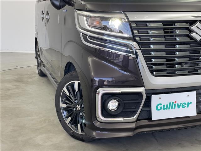 スペーシアカスタム ハイブリッドXSターボ 4WD 純正メモリナビ(BT/FM/AM/フルセグTV) 全周囲カメラ ステアリングスイッチ パドルシフト 両側パワースライドドア ハーフレザーシート シートヒーター サンシェード ウィンカーミラー(14枚目)