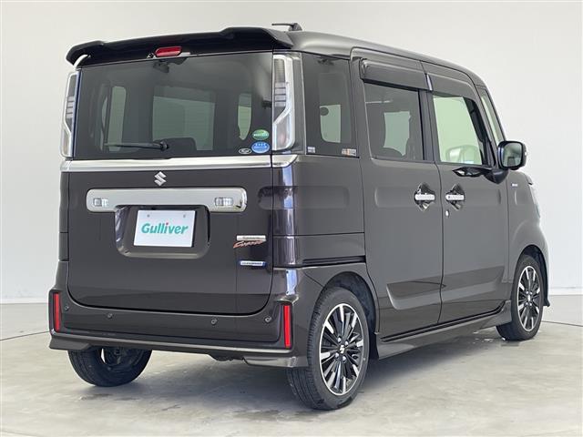 スペーシアカスタム ハイブリッドXSターボ 4WD 純正メモリナビ(BT/FM/AM/フルセグTV) 全周囲カメラ ステアリングスイッチ パドルシフト 両側パワースライドドア ハーフレザーシート シートヒーター サンシェード ウィンカーミラー(18枚目)