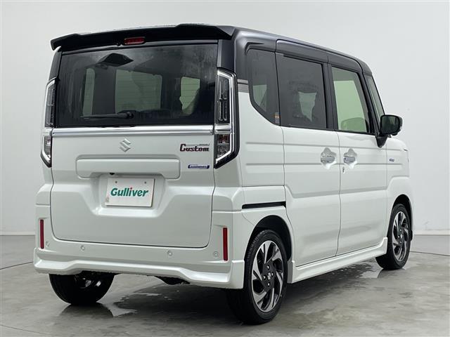 スペーシアカスタム ハイブリッドXS ステアリングヒーター 4WD クルーズコントロール追従 アラウンドビューモニター スペアキー1本 シートヒーター前席 LEDヘッドライト 衝突軽減ブレーキ レーンキープアシスト プッシュスタート(17枚目)