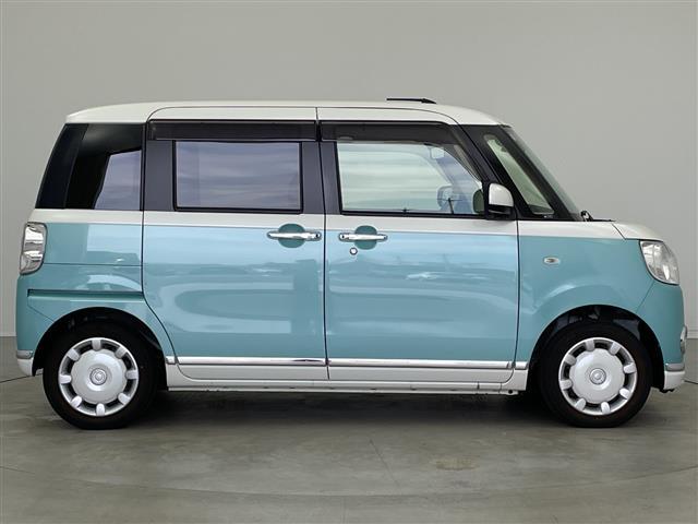 ムーヴキャンバス Xリミテッドメイクアップ SAIII 両側パワスラ 純正メモリナビ バックカメラ フルセグ 衝突軽減システム オートライト オートマチックハイビーム 純正前方ドラレコ アイドリングストップ 4WD フォグランプ 専用ホイールキャップ(19枚目)