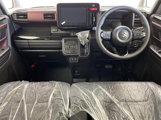 スペーシアカスタム ハイブリッドＸＳ　４ＷＤ　禁煙車　スズキコネクトナビ（ＢＴ／ＦＭ／ＡＭ／フルセグＴＶ）　全周囲カメラ　ステアリングスイッチ　ステアリングヒーター　ハーフレザーシート　シートヒーター　両側パワースライドドア（2枚目）