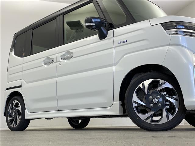 スペーシアカスタム ハイブリッドＸＳ　４ＷＤ　禁煙車　スズキコネクトナビ（ＢＴ／ＦＭ／ＡＭ／フルセグＴＶ）　全周囲カメラ　ステアリングスイッチ　ステアリングヒーター　ハーフレザーシート　シートヒーター　両側パワースライドドア（14枚目）