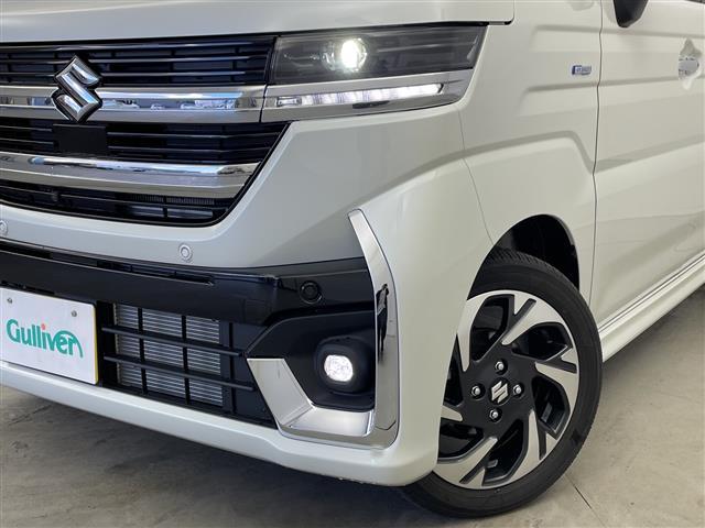 スペーシアカスタム ハイブリッドＸＳ　４ＷＤ　禁煙車　スズキコネクトナビ（ＢＴ／ＦＭ／ＡＭ／フルセグＴＶ）　全周囲カメラ　ステアリングスイッチ　ステアリングヒーター　ハーフレザーシート　シートヒーター　両側パワースライドドア（22枚目）