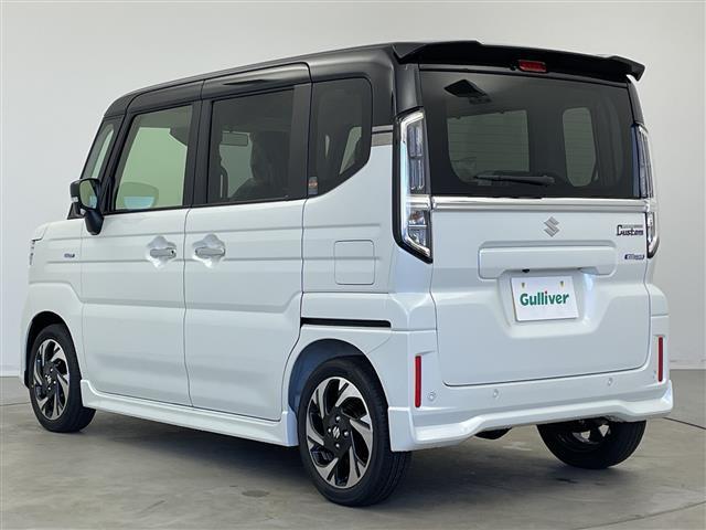 スペーシアカスタム ハイブリッドＸＳ　４ＷＤ　禁煙車　スズキコネクトナビ（ＢＴ／ＦＭ／ＡＭ／フルセグＴＶ）　全周囲カメラ　ステアリングスイッチ　ステアリングヒーター　ハーフレザーシート　シートヒーター　両側パワースライドドア（43枚目）