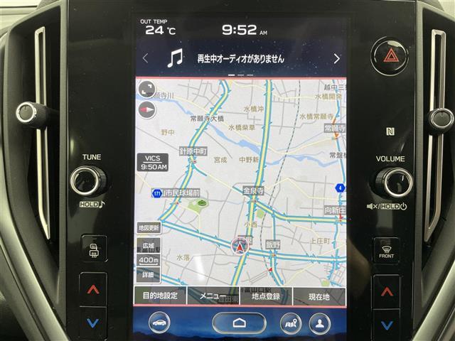 レヴォーグ ＳＴＩスポーツ　ＥＸ　４ＷＤ　純正ナビ　フルセグＴＶ　バック／フロント／サイドカメラ　プリクラッシュブレーキ　追従機能付クルーズコントロール　レーンキープアシスト　オートＬＥＤヘッドライト　フォグランプ　クリアランスソナー（6枚目）