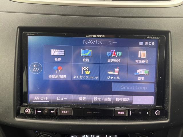 スイフト XG 社外メモリーナビ(AVIC-RZ102) ワンセグTV bluetooth バックカメラ ドライブレコーダー スマートキー スペアキー 社外マット ドアバイザー 横滑防止装置 保証書 取扱説明書(8枚目)