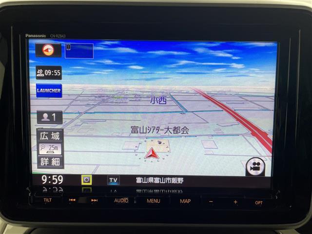 スペーシア ハイブリッドX 純正ナビ(CD DVD フルセグTV bluetooth MSV) バックカメラ ETC ドラレコ シートヒーター 両側パワースライドドア 衝突軽減ブレーキ レーンキープ LED 純正14インチAW(2枚目)