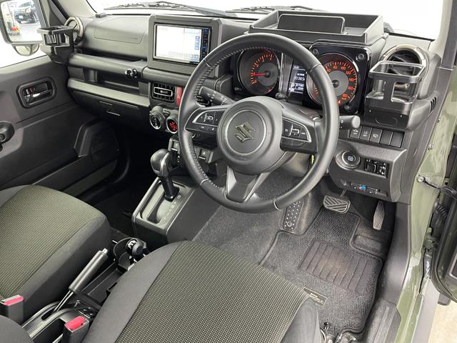 ジムニーシエラ JC 純正ナビ(KXM-E504W)(CD DVD フルセグTV bluetooth) バックカメラ ETC 衝突軽減ブレーキ レーンキープ 前席シートヒーター クルコン スマートキー LED スペアキー(23枚目)