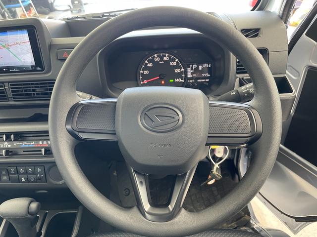 ハイゼットトラック ローダンプ 電動モーター式 社外ナビ オートハロゲンライト 衝突被害軽減システム コーナーセンサー 横滑り防止装置 アイドリングストップ デフロック スペアキー ACエアコン 保証書 取扱説明書 BT フルセグ(10枚目)