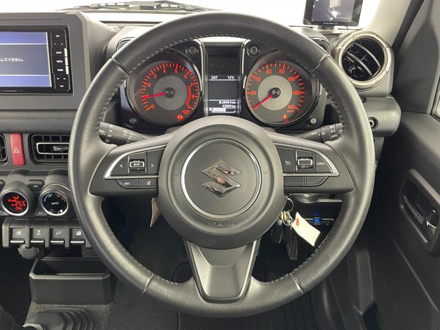 ジムニー XC 社外ナビ ドライブレコーダー ETC シートヒーター 衝突被害軽減システム クルーズコントロール レーンキープアシスト 横滑り防止装置 オートLEDライト 純正アルミホイール ステアリングスイッチ(7枚目)