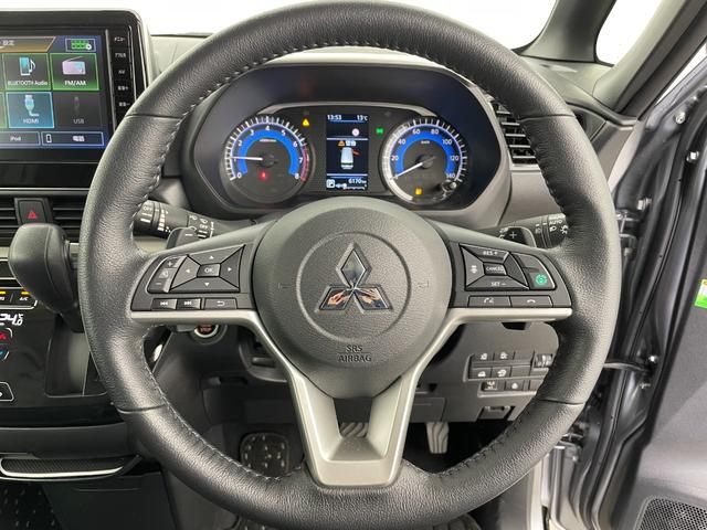 デリカミニ Ｔ　プレミアム　１オナ　純正オーディオ（ＨＤＭＩ　ＢＴ　ＣａｒＰｌａｙ）全周囲　ビルトインＥＴＣ　両側パワスラ（フットオープン）シートヒーター　純正ＡＷ付き冬Ｔセット積込み　ＬＥＤ　ＡＣＣ　衝突軽減　ＭＩパイロット（8枚目）