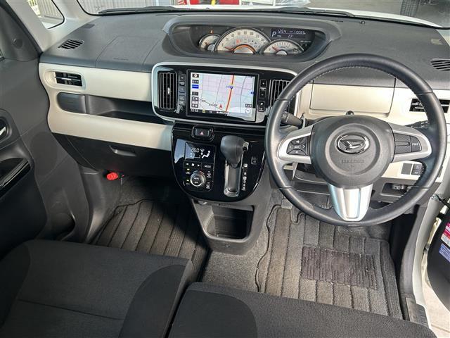 ムーヴキャンバス Ｇブラックアクセントリミテッド　ＳＡＩＩＩ　純正ナビ　フルセグＴＶ　アラウンドビューモニター　両側パワースライドドア　衝突被害軽減ブレーキ　レーンキープアシスト　オートマチックハイビーム　ＬＥＤライト　リアパーキングセンサー　ドラレコ　ＥＴＣ（2枚目）