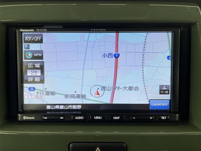 ハスラー G 4WD 社外SDナビ(CN-E310D)(AM/FM/CD/BT) ワンセグTV 衝突軽減システム レーンキープアシスト ダウンヒルアシストコントロール 横滑り防止装置 盗難防止装置 ドラレコ(5枚目)