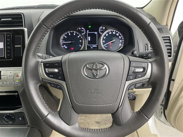 ランドクルーザープラド TX Lパッケージ サンルーフ モデリスタエアロ 純正ナビ バックカメラ レザーシート パワーシート シートヒーター シートベンチレーション トヨタセーフティセンス コーナーセンサー 純正アルミホイール オートLED(7枚目)