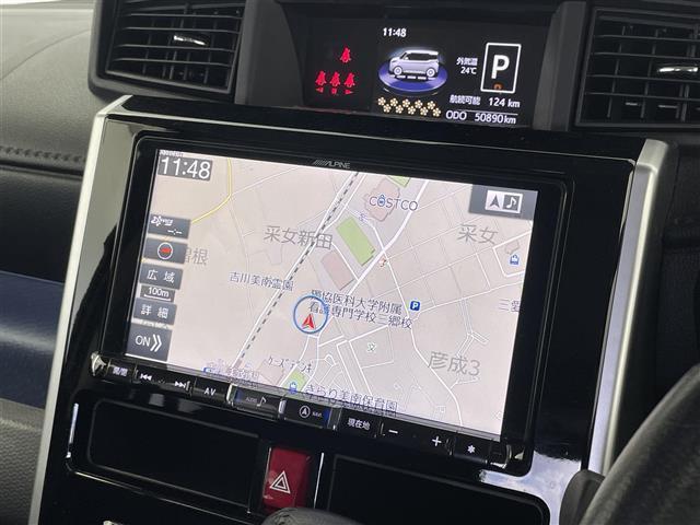 タンク カスタムＧ　スマートアシスト３　ＡＬＰＩＮＥ８インチナビ　バックカメラ　ＥＴＣ　ドライブレコーダー　クルーズコントロール　シートヒーター　ＨＤＭＩ　スマートキー　オートハイビーム　ＬＥＤヘッドライト　地デジＴＶ（6枚目）