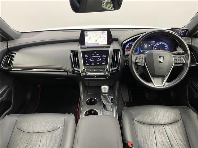 クラウンハイブリッド RS リミテッド サンルーフ 純正ナビ 全方位 衝突軽減 レーンキープ レーダークルコン BSM コーナーセンサー シートヒーター ベンチレーション LEDオートライト ETC2.0 純正AW 地デジTV 社外レーダー(2枚目)