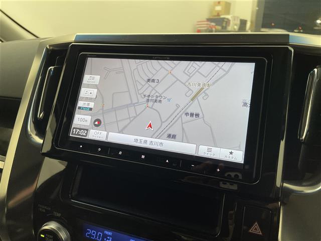 アルファードハイブリッド SR Cパッケージ 社外ディスプレイオーディオ フリップダウンモニター 黒レザー バックカメラ ビルトインETC 前後ドラレコ セーフティセンス レーダークルーズ メモリシート シートヒーター AC100V LEDライト(6枚目)