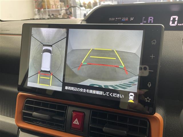 タント ファンクロス スマートアシスト 純正9インチディスプレイオーディオ パノラマモニター ビルトインETC2.0 ドライブレコーダー シートヒーター HDMI 純正アルミホイール プッシュスタート オートライト LED(3枚目)