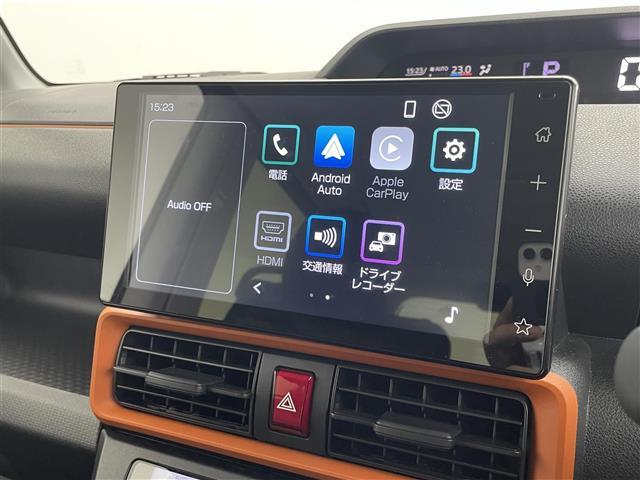 タント ファンクロス スマートアシスト 純正9インチディスプレイオーディオ パノラマモニター ビルトインETC2.0 ドライブレコーダー シートヒーター HDMI 純正アルミホイール プッシュスタート オートライト LED(5枚目)