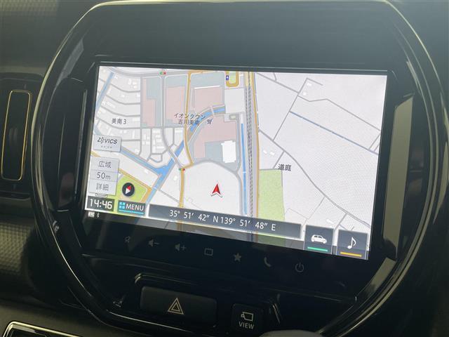 ハスラー ハイブリッドＸターボ　純正９型ナビ　全方位　スズキデュアルブレーキサポート　クルコン　レーンキープ　誤発進抑制機能　ドライブレコーダー　シートヒーター　ドラレコ　パドルシフト　ＬＥＤライト　ＥＴＣ２．０　純正ＡＷ　地デジ（5枚目）