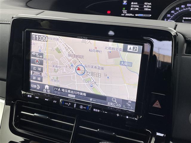エスティマ アエラス プレミアム サンルーフ ALPINE9インチナビ ALPINEフリップダウンモニター バックカメラ ビルトインETC 前後ドライブレコーダー セーフティセンス クルーズコントロール TRDアルミ AC100V(7枚目)
