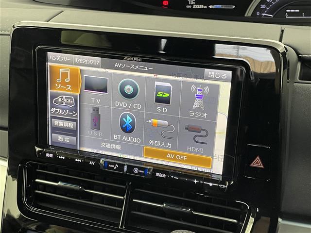 エスティマ アエラス プレミアム サンルーフ ALPINE9インチナビ ALPINEフリップダウンモニター バックカメラ ビルトインETC 前後ドライブレコーダー セーフティセンス クルーズコントロール TRDアルミ AC100V(8枚目)