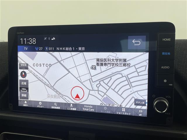 フリード ｅ：ＨＥＶエアー　ＥＸ　登録済未使用車　純正９インチナビ　Ｂカメラ　ＢＳＭ　ホンダセンシング　アダクティブクルーズコントロール　シートヒーター　純正アルミホイール　オートハイビーム　ＬＥＤヘッドライト　地デジＴＶ（4枚目）