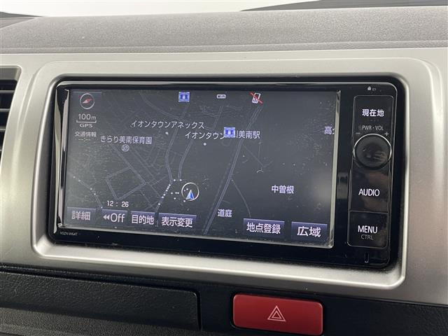 ハイエースバン ロングスーパーGL モデリスタエアロ 純正ナビ バックカメラ ビルトインETC ドライブレコーダー 両側スライドドア 社外アルミホイール フロアマット プッシュスタート リモコンキー オートライト 地デジフルセグ(3枚目)