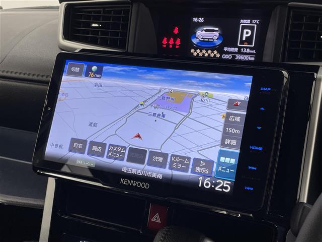 ルーミー カスタムG-T スマートアシスト 社外9インチナビ バックカメラ ビルトインETC レーダークルーズコントロール ミラー一体型ドラレコ シートヒーター HDMI 純正アルミホイール オートハイビーム LED 地デジ(4枚目)