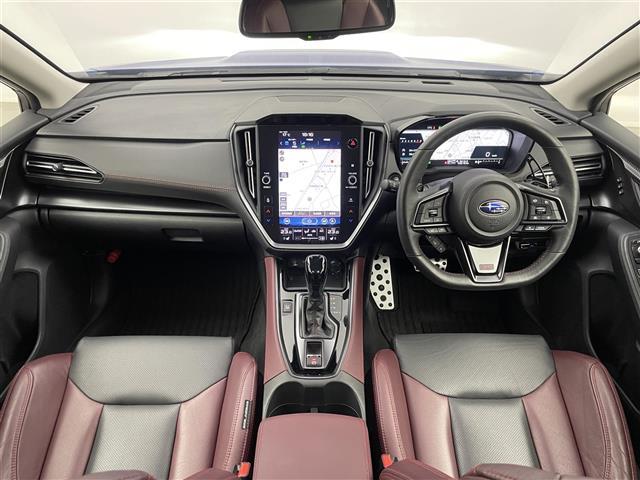 レヴォーグ STIスポーツ EX アイサイトX 純正11.6インチナビ バックカメラ ビルトインETC ボルドーレザーシート レーダークルーズコントロール シートヒーター 柿本2本出マフラー 純正アルミホイール LEDライト 地デジ(2枚目)