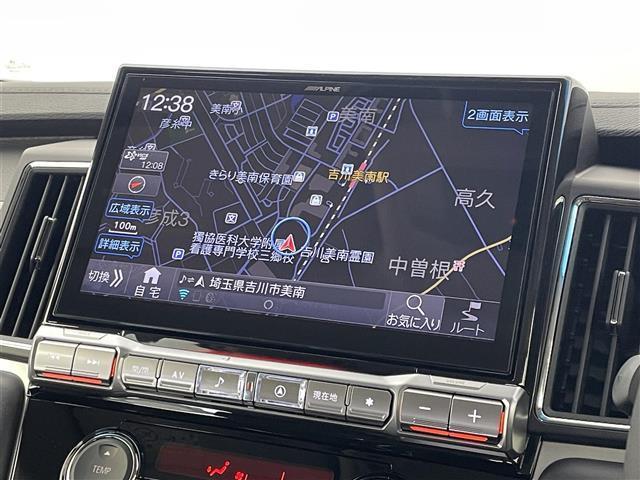 デリカＤ：５ シャモニー　登録済未使用車　ＡＬＰＩＮＥ１１インチナビ　マルチアラウンドモニター　ＢＳＭ　レーダークルーズ　ステアリングヒーター　ＨＤＭＩ　衝突被害軽減ブレーキ　ＡＣ１００Ｖ　純正アルミホイール　オートハイビーム（5枚目）