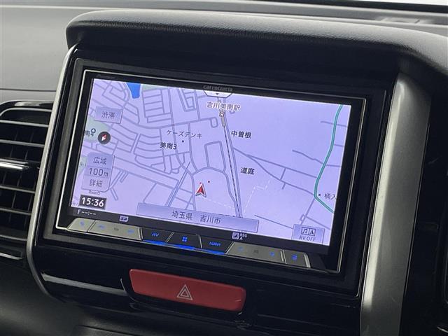 Ｎ－ＢＯＸカスタム Ｇ　ターボＳＳブラックスタイルパッケージ　ホンダセンシング　社外８インチナビ　フリップダウンモニター　バックカメラ　ビルトインＥＴＣ　ドライブレコーダー　クルーズコントロール　シートヒーター　社外アルミホイール　オートライト　ＨＩＤライト（5枚目）