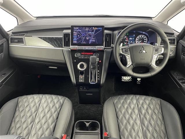 デリカD:5 ブラックエディション ALPINE11インチナビ マルチアラウンドモニター BSM 電動ステップ ETC 前後ドラレコ 黒レザー eアシスト レーダークルーズ シートヒーター ステアリングヒーター HDMI AC100V(2枚目)