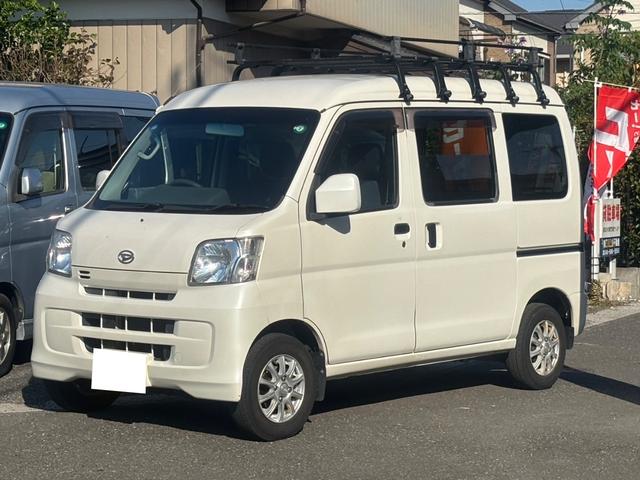 ハイゼットカーゴ クルーズターボ　車検令和８年１０月・ターボ搭載・キーレスエントリー・前席パワーウインドウ・社外ＡＷ・両側スライドドア・サイドバイザー・ナビ＆ＴＶ・ＥＴＣ・ルーフキャリア（2枚目）