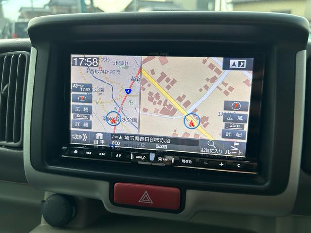 スクラムワゴン ＰＸターボ　ワンオーナー　社外ナビ　ＥＴＣ　衝突被害軽減ブレーキ　スマートキー　両側スライドドア　フルフラット　ターボ　ドアバイザー（10枚目）