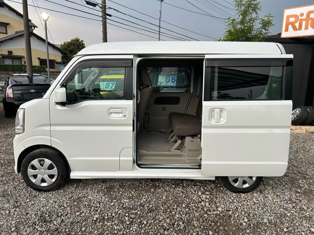 スクラムワゴン ＰＸターボ　ワンオーナー　社外ナビ　ＥＴＣ　衝突被害軽減ブレーキ　スマートキー　両側スライドドア　フルフラット　ターボ　ドアバイザー（23枚目）