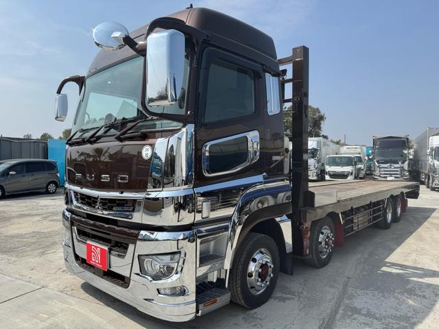 スーパーグレート ベースグレード　フジタボデー製　セルフローダー　４３０馬力　ＡＴ　ハイキャブ　荷台Ｌ８７９６Ｗ２４５０　プレミアムグレード　リモコン付き（3枚目）