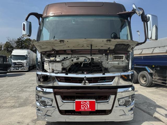 スーパーグレート ベースグレード　フジタボデー製　セルフローダー　４３０馬力　ＡＴ　ハイキャブ　荷台Ｌ８７９６Ｗ２４５０　プレミアムグレード　リモコン付き（14枚目）