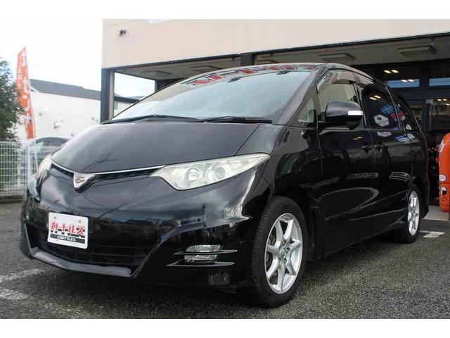 エスティマ ２．４アエラス　Ｇエディション　ダブルエアコン　ＥＴＣ　テレビ　フリップダウンモニター　発光スカッフプレート（4枚目）