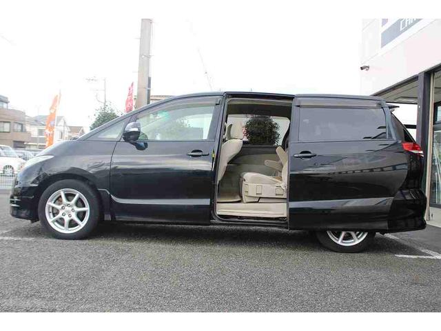 エスティマ ２．４アエラス　Ｇエディション　ダブルエアコン　ＥＴＣ　テレビ　フリップダウンモニター　発光スカッフプレート（6枚目）