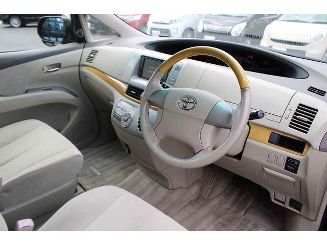 エスティマ ２．４アエラス　Ｇエディション　ダブルエアコン　ＥＴＣ　テレビ　フリップダウンモニター　発光スカッフプレート（15枚目）