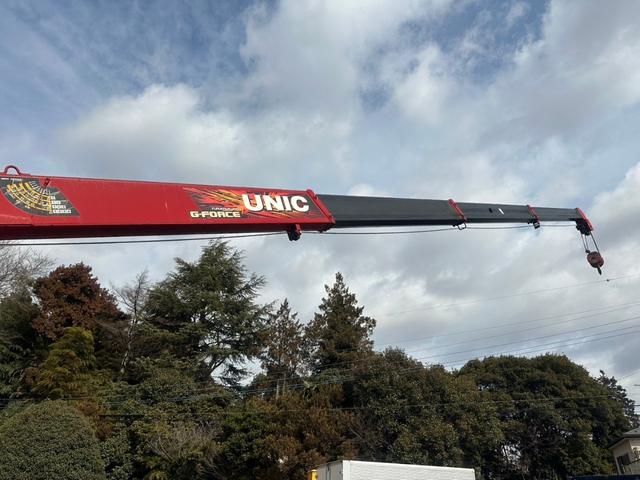 ヒノレンジャー ２．９ｔ吊４段クレーン　木平　古河ユニック　ラジコン　フックイン　５，４１０×２，１４０　走行３１千ｋｍ　積載２．６５ｔ　ＡＴ　オートマ　２ペダル　ＵＮＩＣ　送信機　４ｔクレーン　４トンクレーン（16枚目）